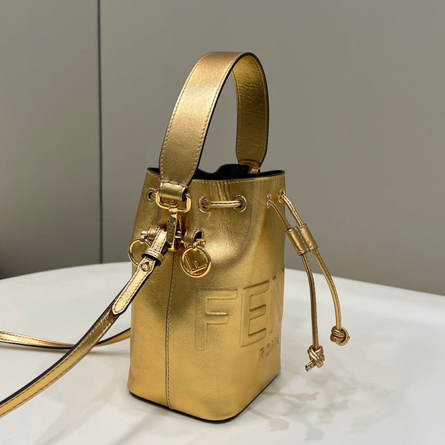 MON TRESOR 18 IN GOLD METALLIC CALFSKIN