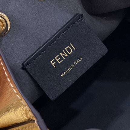 MON TRESOR 18 IN GOLD METALLIC CALFSKIN