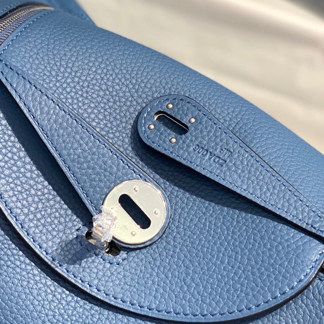 HM LINDY 26 BAG AZURE CALFSKIN