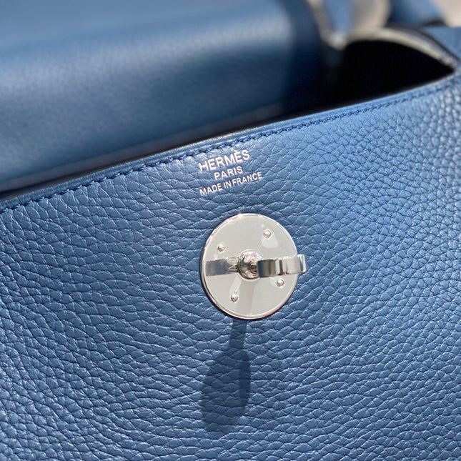 HM LINDY 26 BAG AZURE CALFSKIN