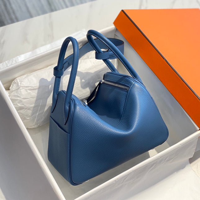 HM LINDY 26 BAG AZURE CALFSKIN