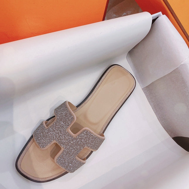 0ran Sandal Caviar Light Brown Leather