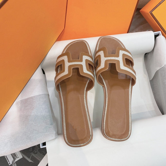 0ran Sandal Brown Leather