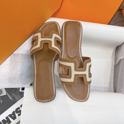 0ran Sandal Brown Leather