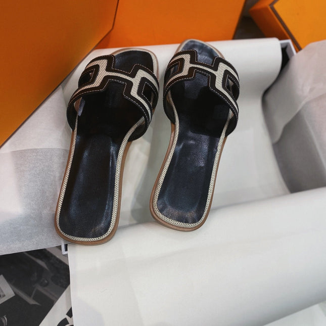 Oran Sandal Black Leather