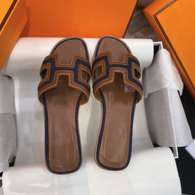 0ran Sandal Brown/Black Leather