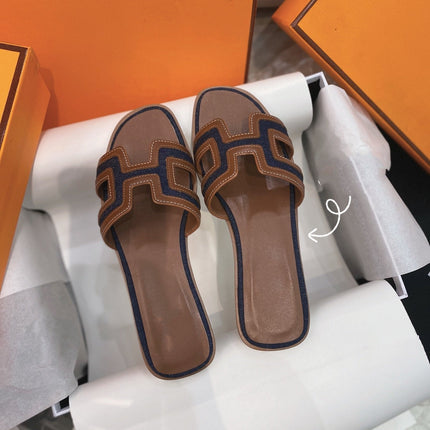 0ran Sandal Brown/Black Leather