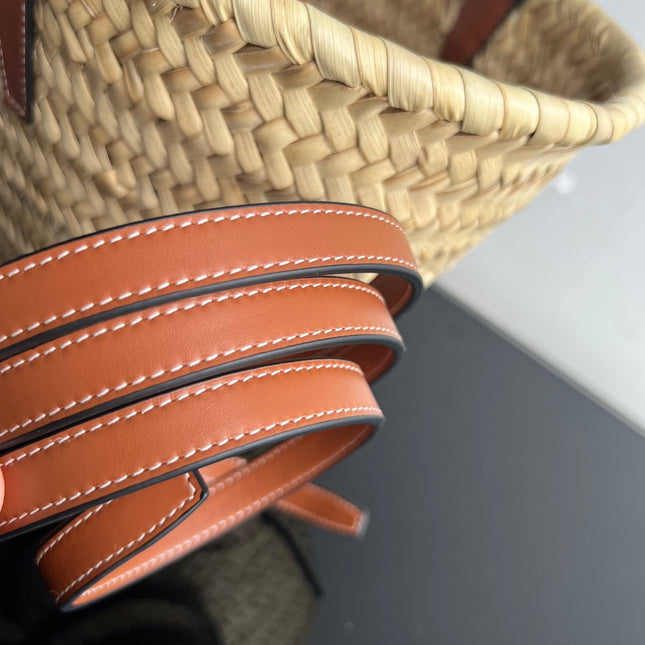 TRIOMPHE 35 BEIGE MOROCCAN RAFFIA FIBERS BAG