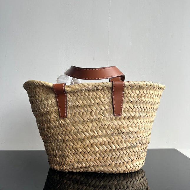 TRIOMPHE 35 BEIGE MOROCCAN RAFFIA FIBERS BAG