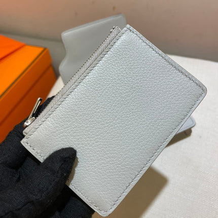 HM RoulisSlim Wallet 12.7 White Calfskin Shw