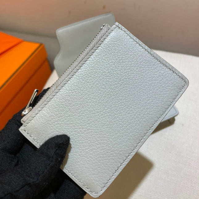 HM RoulisSlim Wallet 12.7 White Calfskin Shw