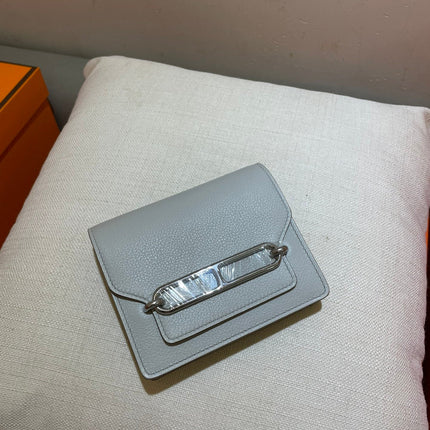 HM RoulisSlim Wallet 12.7 White Calfskin Shw