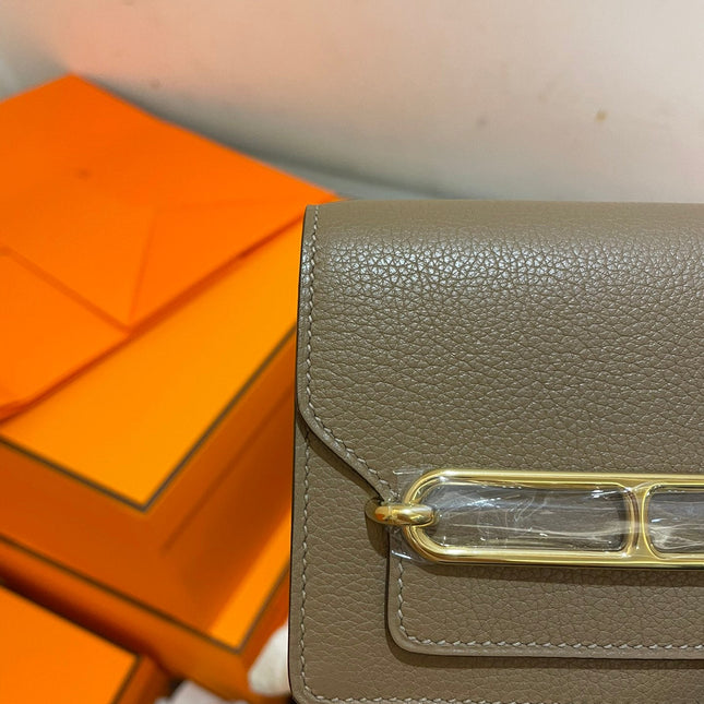 HM RoulisSlim Wallet 12.7 Brown Calfskin Ghw