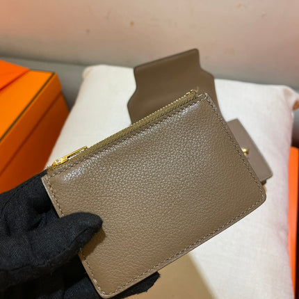 HM RoulisSlim Wallet 12.7 Brown Calfskin Ghw