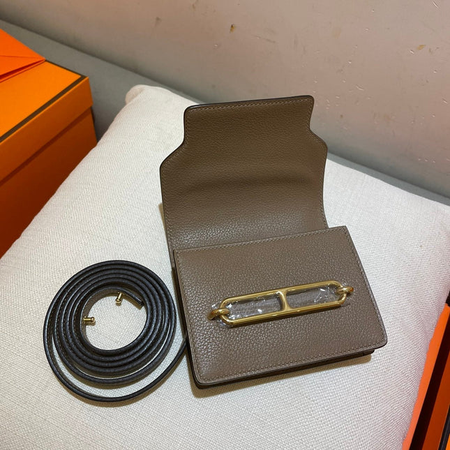 HM RoulisSlim Wallet 12.7 Brown Calfskin Ghw