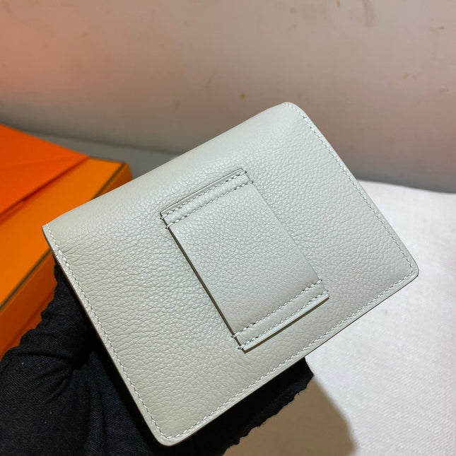 HM RoulisSlim Wallet 12.7 White Calfskin Ghw