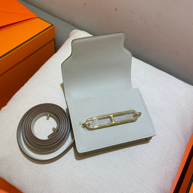 HM RoulisSlim Wallet 12.7 White Calfskin Ghw