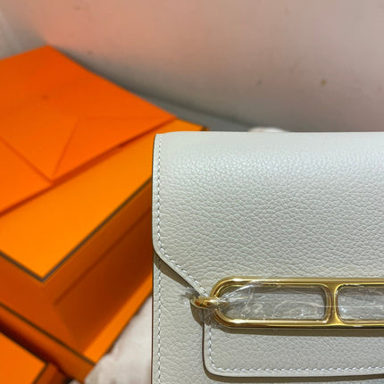 HM RoulisSlim Wallet 12.7 White Calfskin Ghw