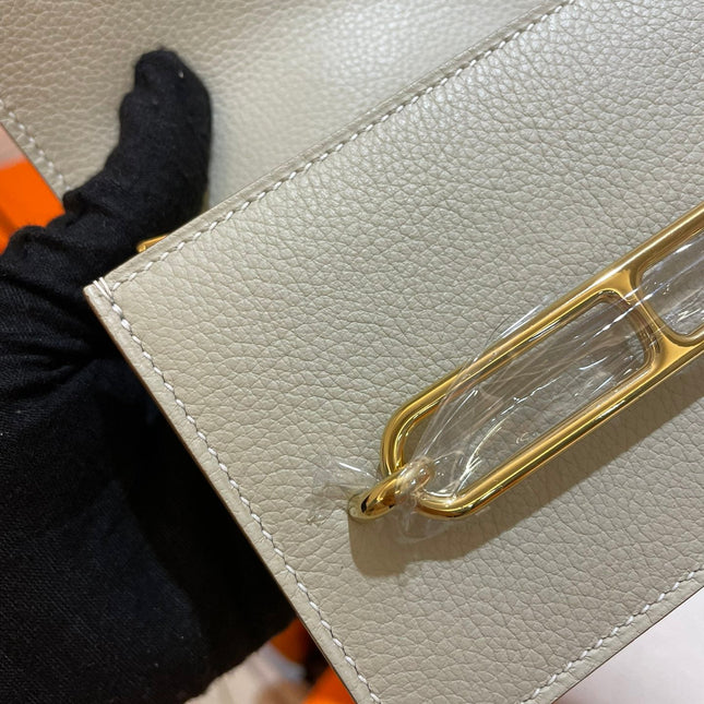 HM RoulisSlim Wallet 12.7 White Calfskin Ghw