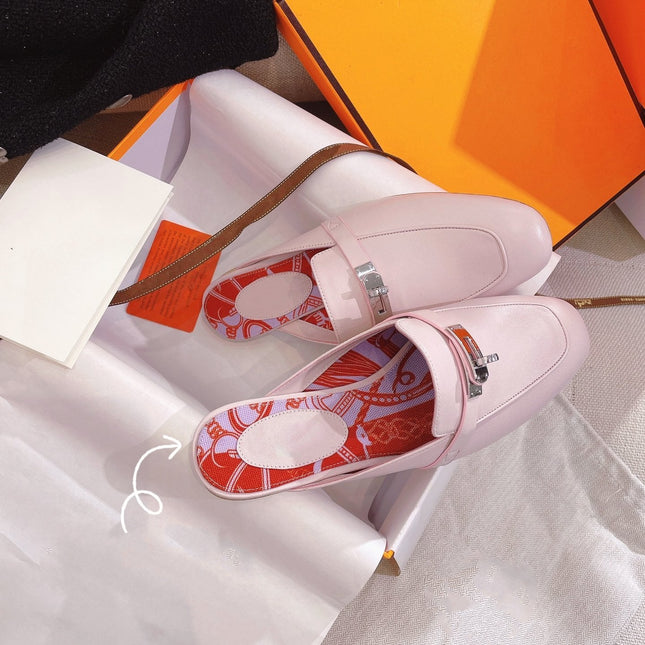 0Z Mule Pink Calfskin