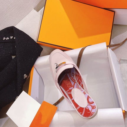 0Z Mule Pink Calfskin