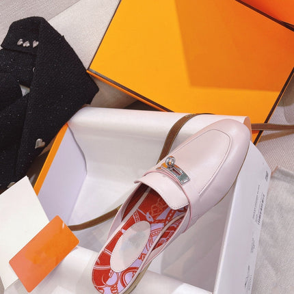 0Z Mule Pink Calfskin