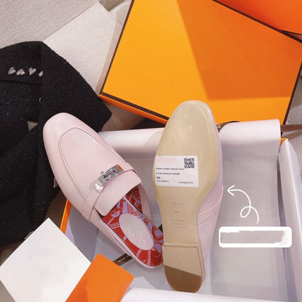 0Z Mule Pink Calfskin