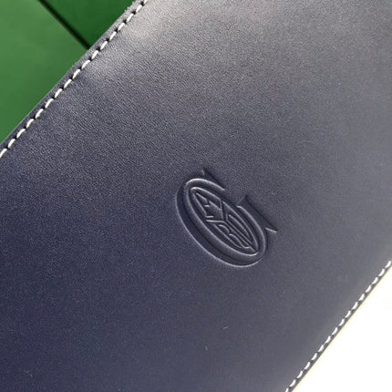 SAÏGON PM BAG 28 IN NAVY BLUE GOYARDINE CANVAS AND CALFSKIN