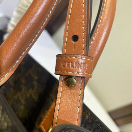 TRIOMPHE  32 BLUE IN PATTERN CALFSKIN