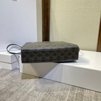 TRIOMPHE  32 BLACK IN PATTERN CALFSKIN