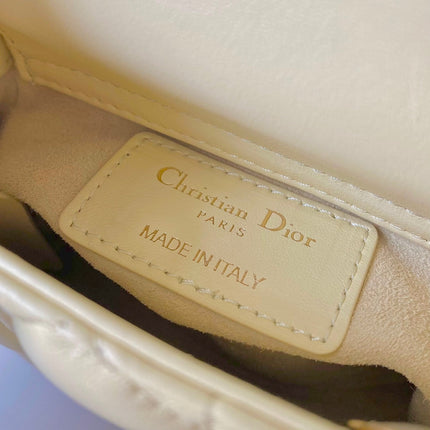 MICRO LADY 12 BAG IN LIGHT YELLOW LAMBSKIN