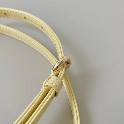 MICRO LADY 12 BAG IN LIGHT YELLOW LAMBSKIN