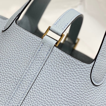 picotin lock 18 sapphire blue togo ghw