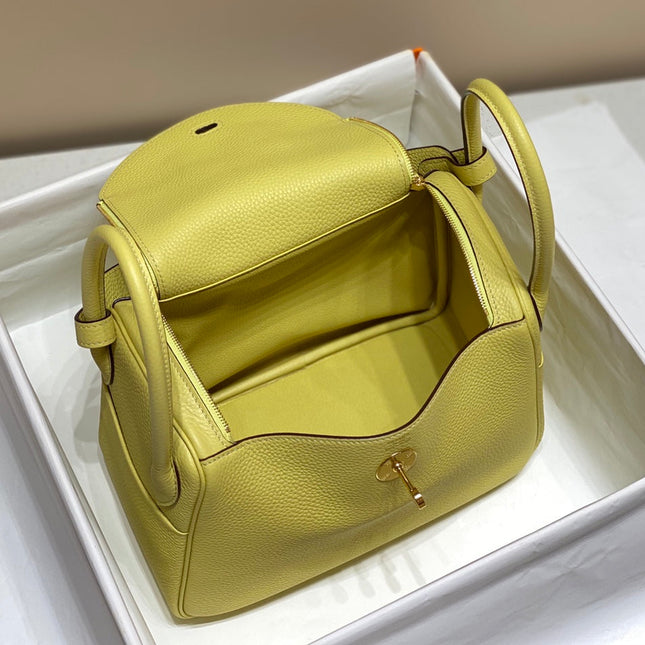 HM LINDY 30 BAG LEMON CALFSKIN