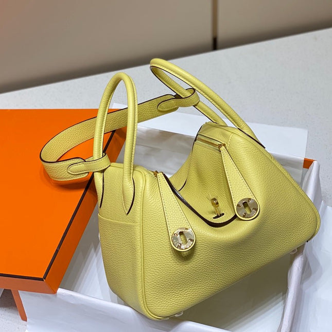 HM LINDY 30 BAG LEMON CALFSKIN