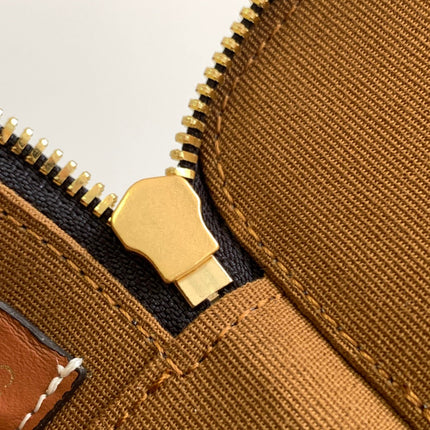 TRIOMPHE 9 CALFSKIN BLACK PATTERN BOX BAG