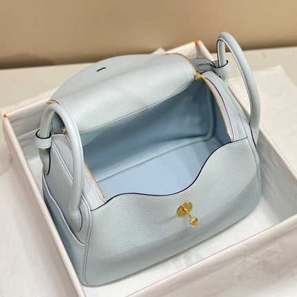 HM LINDY 30 BAG PASTEL BLUE CALFSKIN