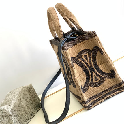 TRIOMPHE 26 FABRIC BLACK BROWN BAG