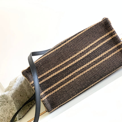 TRIOMPHE 26 FABRIC BLACK BROWN BAG