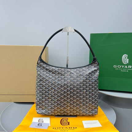 HOBO BOHÈME 34 IN BLACK GOYARDINE CANVAS AND CALFSKIN