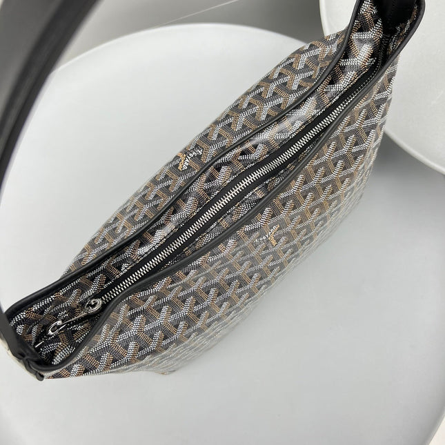 HOBO BOHÈME 34 IN BLACK GOYARDINE CANVAS AND CALFSKIN