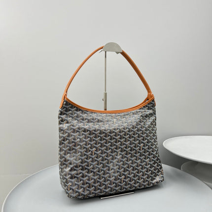 HOBO BOHÈME 34 IN BROWN GOYARDINE CANVAS AND CALFSKIN