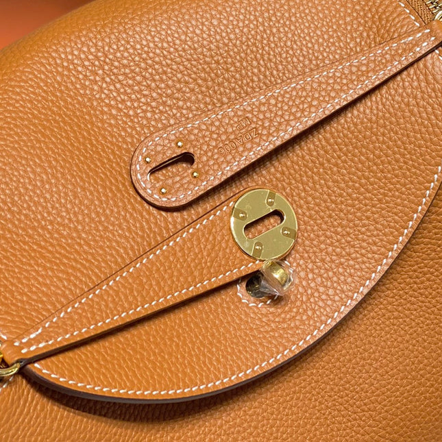 HM LINDY 26 BAG ORANGE CALFSKIN