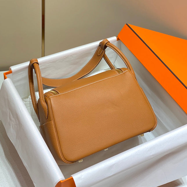 HM LINDY 30 BAG ORANGE CALFSKIN