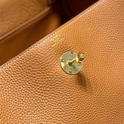 HM LINDY 30 BAG ORANGE CALFSKIN