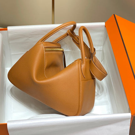 HM LINDY 30 BAG ORANGE CALFSKIN
