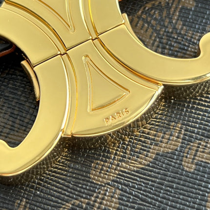 BOX TRIPHOME 22 BLACK PATTERN CALFSKIN BAG