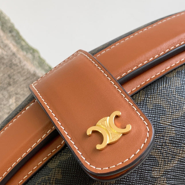 TRIOMPHE 24 BLACK PATTERN PRINTED CALFSKIN