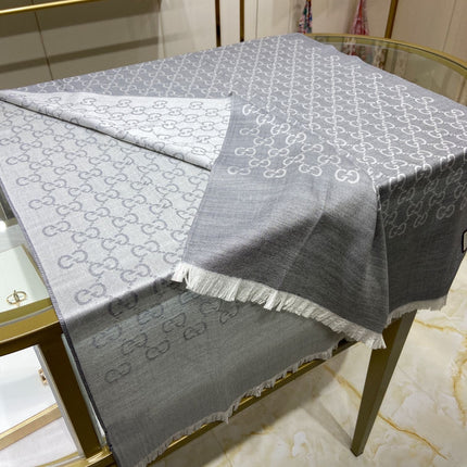 GUCCI 25S SCARF 200 IN CASHMERE SILK 706564