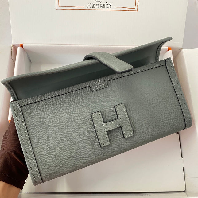 JIGE WALLET 29 IN ALMOND GREEN EPSON LEATHER